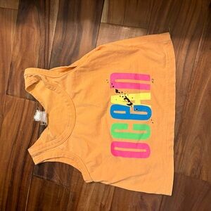 Vintage 80’s ocean pacific Orange‎ Graphic Tank Top Vibrant Casual Wear 0174